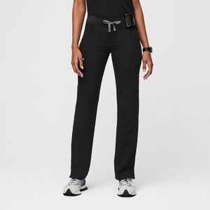 Figs Black petite scrub pants